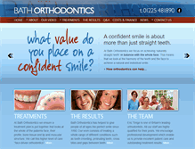 Tablet Screenshot of bathorthodontics.co.uk